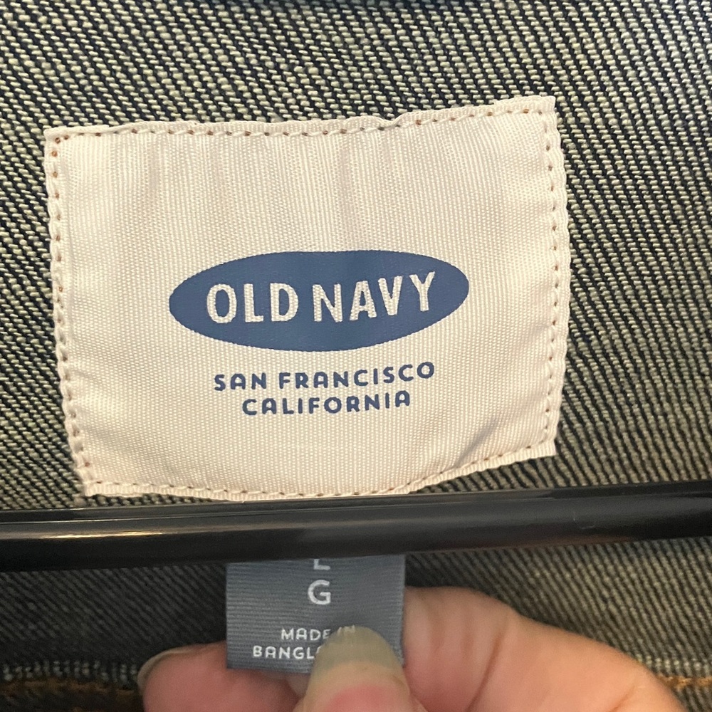 Old Navy Built-In Flex Denim Jacket in Indigo - Picture 3 of 6